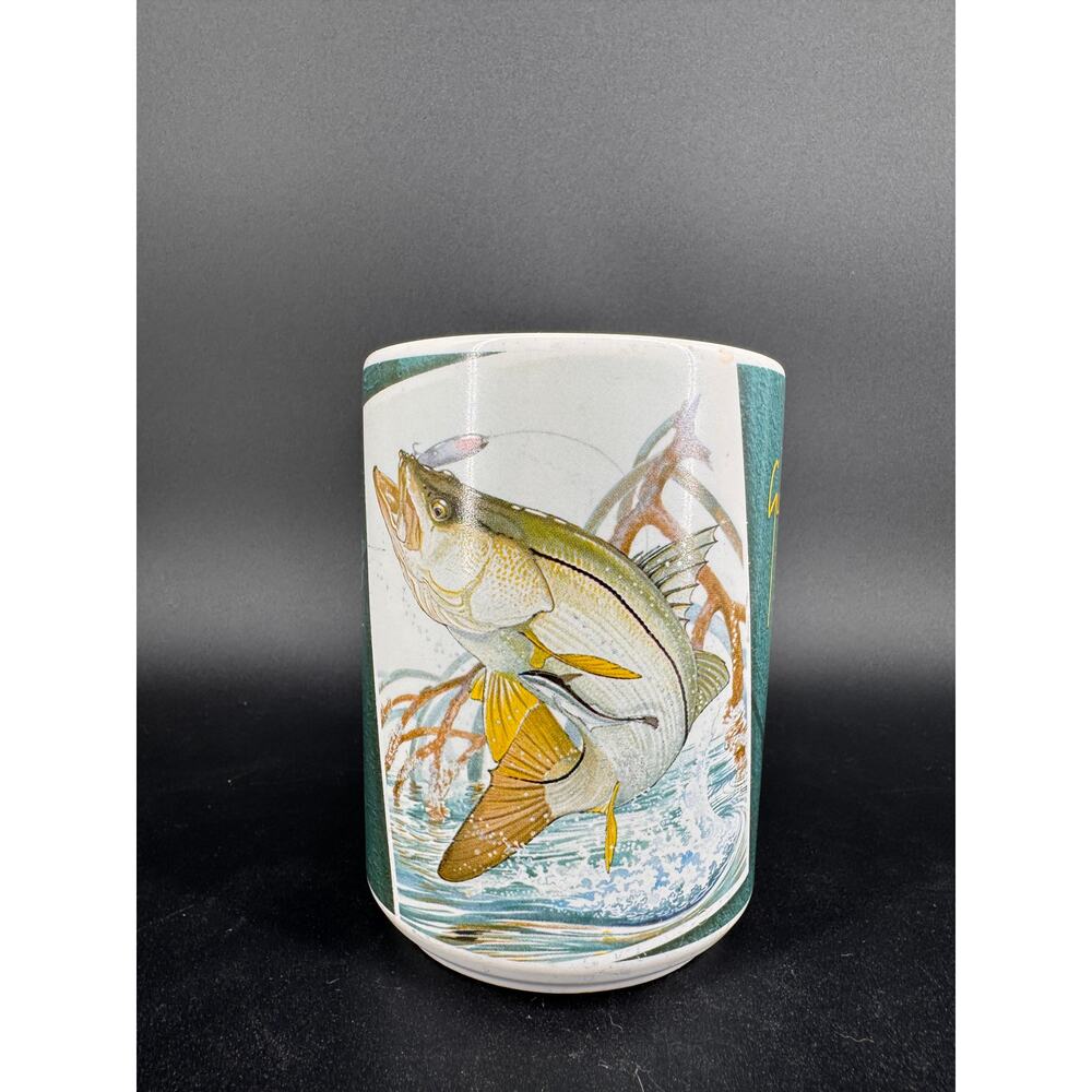 Guy Harvey Snook Mug 2004 Fishing Coffee Cup Coastal Florida Fish Art
